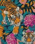 BOKEBEVE Extra Long Tiger Stick and Peel Wallpaper Vintage Floral Contact Paper by BOKEBEVE