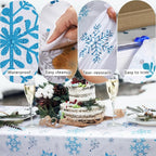 Kochorie 100 Ft x 54 Inch Christmas Snowflake Printed Tablecloth Roll - Image 4