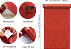 CHIHUT Red Glitter Wallpaper 15.7''x100'' Sparkle Glitter Fabric Peel and Stick - Image 9