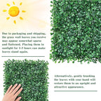 CEWOR 10"x10" Artificial Grass Wall Panels, UV Resistant & Anti-Fade Greenery - Image 6