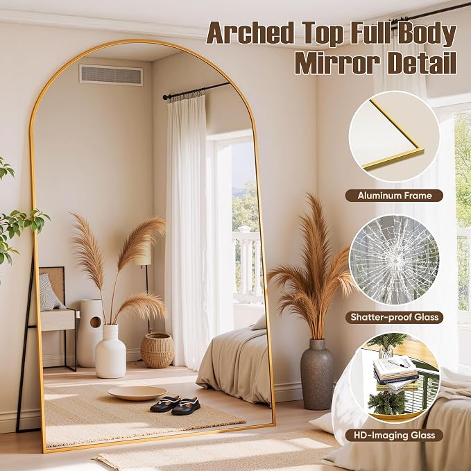 Full Length Mirror, Oversized Floor Mirrors, Leaning Free Standing Mirrors - Image 5