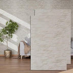 3D Wall Panels - 4PCS 47.2"x23.6" Faux Stone Wall Covering - MCM Modified Clay by NAMAII