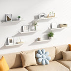upsimples Floating Shelves for Wall, 23.6 Inch Shelves for Decor Storage Set of - Image 5