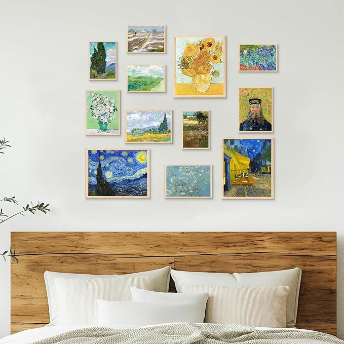 KBKBART Vintage Eclectic Wall Art Prints Set of 12, Abstract Eclectic Wall - Image 7
