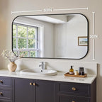 Bathroom Mirror for Wall, Large Bathroom Vanity Mirror for Over Sink 30 x 55 - Image 2