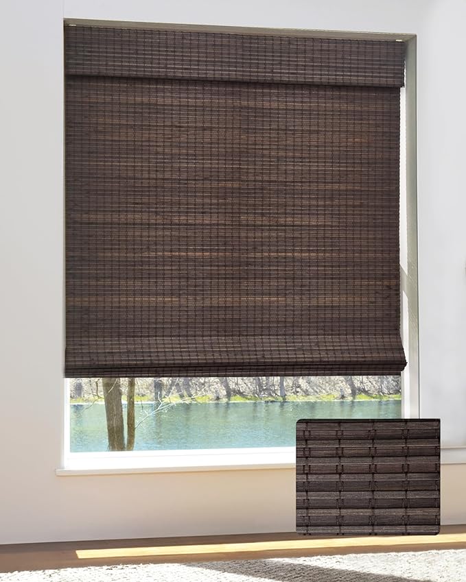 UNISHADES Cordless Bamboo Roman Shades by UNISHADES