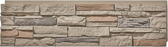 Faux Stone Wall Panels 2-Pack PU Stone Veneer Siding, Mortarless 46.25x12.88 - Image 3