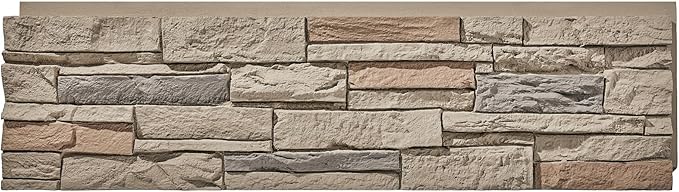 Faux Stone Wall Panels 1-Pack PU Stone Veneer Siding, Mortarless 46.25x12.88 - Image 3