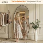 Antok Full Length Mirror, Free Standing Wall Mounted or Leaning Full Body Mirror - Image 4