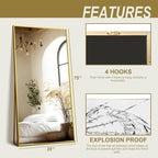 Delma Full Length Standing Mirror, Large Floor Mirror - Image 7