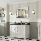 40x30 Inch Brushed Silver Bathroom Mirror - Image 5