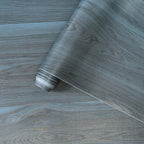 Peacock Blue Wallpaper Wood Grain Contact Paper by BOMENG