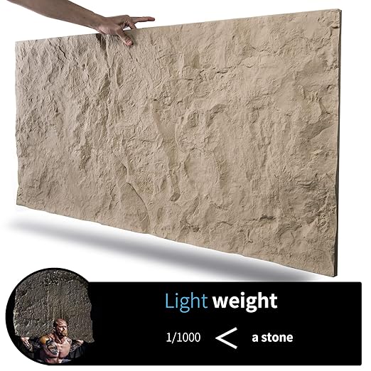 Art3d 3D Wall Panels, Stone Yellow PU Wall Panels - Image 7