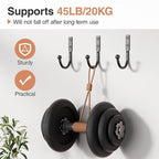 10 Pack Wall Hooks，Metal Hooks Hold up to 45 Lbs，Hooks Wall Mount - Image 2