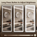 FENNIO Full Length Mirror with Lights, Free Standing Lighted Floor Mirror - Image 7