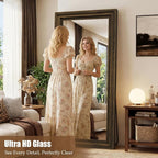 Full Length Mirror 71"x30", Large Solid Wood Frame Floor Mirror, Leaning Floor - Image 6