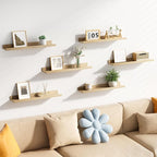 upsimples Floating Shelves for Wall, 23.6 Inch Shelves for Decor Storage Set of - Image 5
