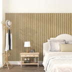 Peel and Stick Beige Wood Panels - Image 4