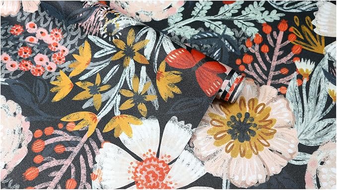 HAOKHOME Boho Peel and Stick Wallpaper Floral Wall Paper Removable - Image 9