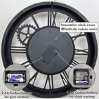 The B-Style Large Wall Clock 24 inch Moving Gear Wall Clock Oversized Vintage - Image 5