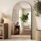 Antok 81" x41” Arched Full Length Floor Mirror, Free Standing/Wall Mount/Leaning - Image 2