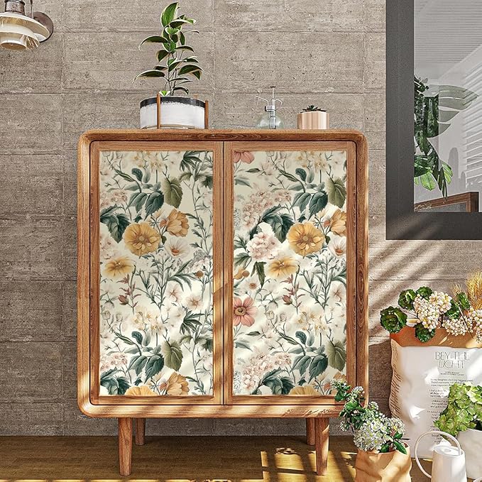 Livebor Vintage Floral Peel and Stick Wallpaper Floral Contact Paper - Image 3