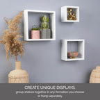 MELANNCO Floating Square Cube Shelves, - Image 6
