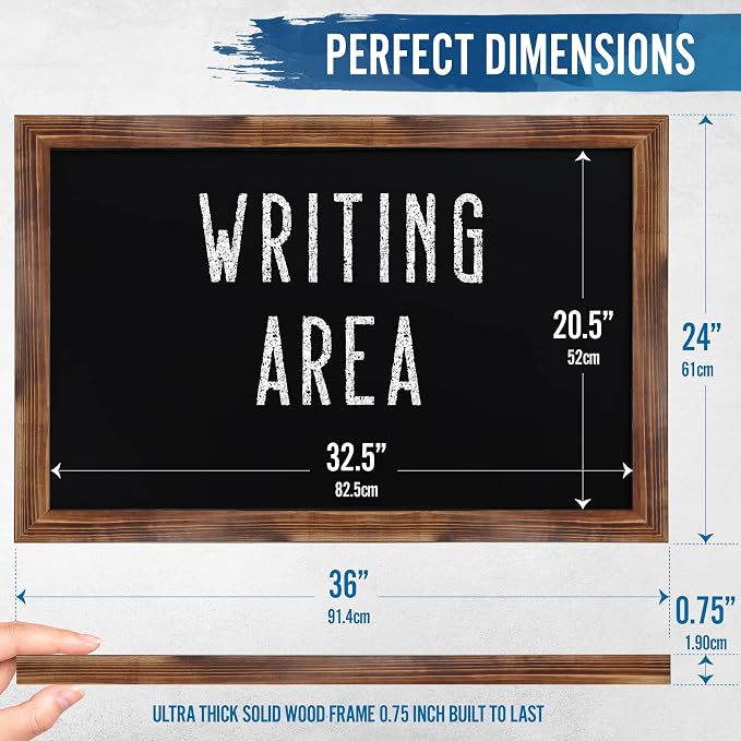 HBCY Creations Rustic Magnetic Wall Chalkboards - Image 2