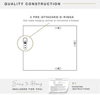MCS Ezra 28.66x49.66 Large Wall Mirror, Vertical & Horizontal Wall Hanging - Image 4