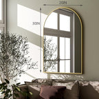 HARRITPURE 20"x30" Arched Bathroom Mirror - Image 6
