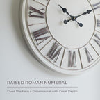 Oversized Farmhouse Wall Clock - Image 5