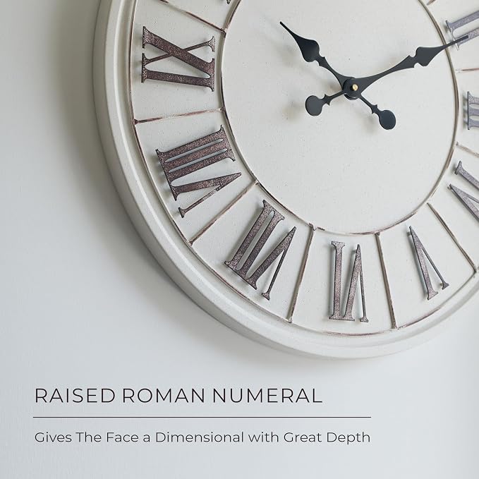 Oversized Farmhouse Wall Clock - Image 5