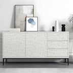 Grey Grasscloth Peel and Stick Wallpaper, Vintage Textured Contact Paper 15.75" - Image 7