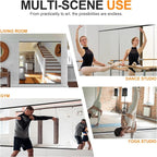 Delma Home Gym Mirror, Large Full Body Tempered Glass Frameless, Wall-Mounted - Image 6