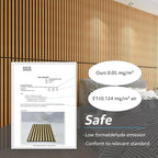 Art3d 4 Pack 47.2 x 23.6in. Wood Slat Acoustic Panels - Image 6