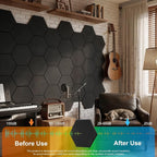 18 Pack Hexagon Acoustic Panels, Self-Adhesive Sound Deadening Panels, Sound - Image 3