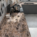 BAYYA Extra Wide Marble Granite Peel and Stick Wallpaper Brown Thicken - Image 2