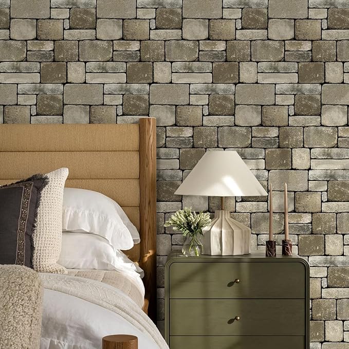 3D Faux Stone Wall Panels Peel and Stick, Stone-Look Textured Wall Sticker - Image 8