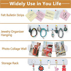5 Pack Felt Pin Board Bar Strips Bulletin Board - Image 3
