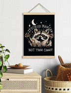 Foritho Funny Motivational Raccoon Meme Poster Wall Art Framed - Image 2