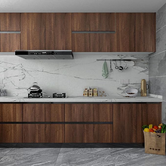 Large Walnut Wood Contact Paper Peel and Stick Wood Grain Wallpaper Removable - Image 5