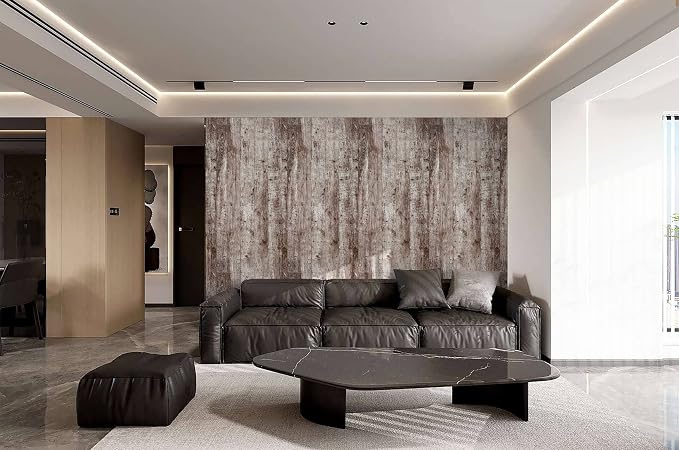 Dimoon 236"x17.7" Wood Stick and Peel Wallpaper Dark Grey Brown Wood Contact - Image 7