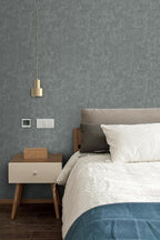 Yasinet Peel and Stick Wall Paper Removable Wallpaper Modern Grey-Green - Image 5