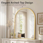 Arched Bathroom Mirror for Wall, HD Glass Over Sink for Bathroom - Image 5