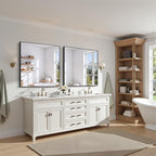 KOCUUY Black Bathroom Mirror, 36x36 Inch Square Mirror - Image 3