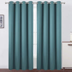 LEMOMO Sea Teal Thermal Blackout Curtains/52 x 84 Inch/Set of 2 Panels Room by Lemomo
