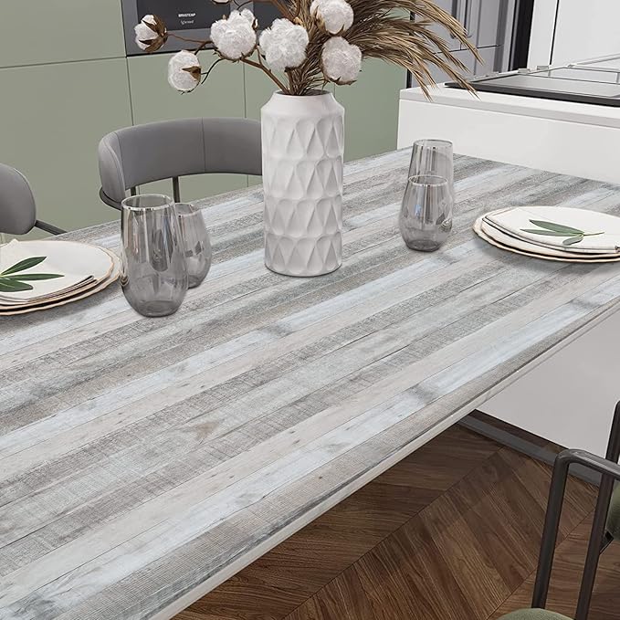 Wenmer Grey Wood Shiplap Peel and Stick Wallpaper - Image 4