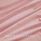 NICETOWN Pink Velvet Curtains 84 inch Long 2 Panels - Image 3