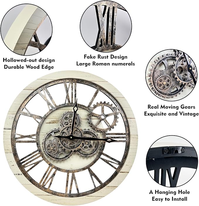 B-Style 24 Inch Large Wall Clock - Image 4