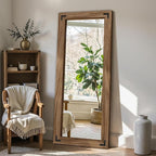 FICTOR Wooden Full Length Mirror, - Image 6